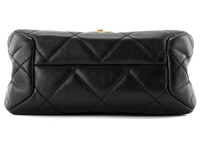 CHANEL - Borsa a tracolla Color Match Chanel in pelle liscia nera Nero - vista 4