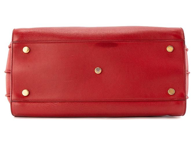 Jour SAINT LAURENT - Small Saint Laurent Tagestasche aus rotem Leder - Ansicht 4