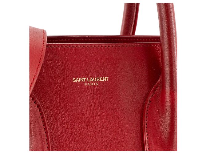 Jour SAINT LAURENT - Small Saint Laurent Tagestasche aus rotem Leder - Ansicht 5