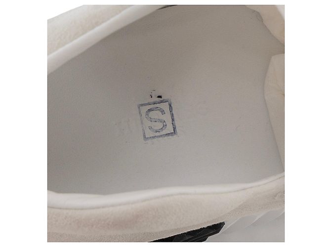 HERMÈS - Sneakers H Hermès in tela e camoscio color ecru e bianco (T35) - vista 5