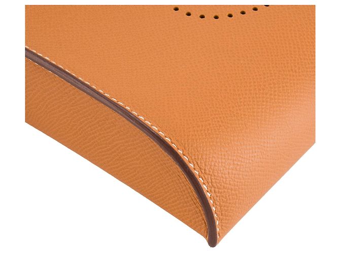 HERMÈS - Borsa a Spalla Hermès in Pelle Epsom Oro Marrone - vista 6