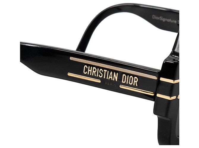 DIOR - Occhiali da sole DiorSignature S1U in acetato nero - vista 3