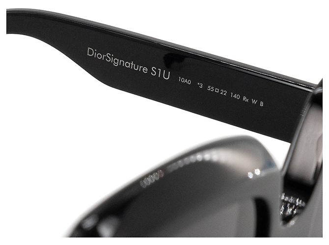 DIOR - Occhiali da sole DiorSignature S1U in acetato nero - vista 5