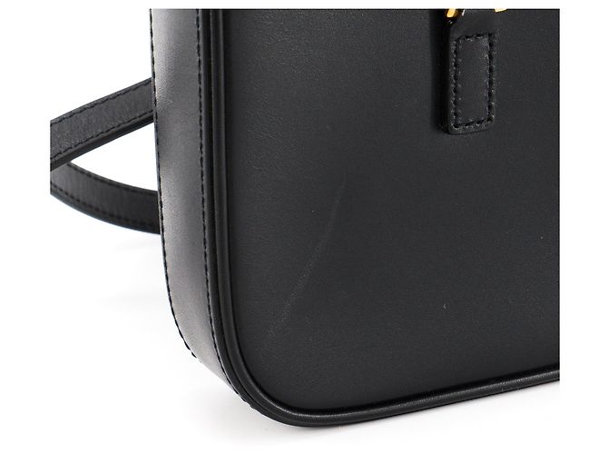 SAINT LAURENT - Borsa a Spalla Verticale 5 a 7 in Pelle Nera Nero - vista 6