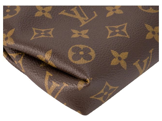 LOUIS VUITTON - Borsa a tracolla Pallas Louis Vuitton in tela monogrammata e pelle nera Marrone - vista 7