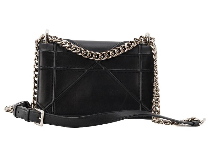 DIOR - Borsa a Spalla Diorama in Pelle Liscia Nera Nero - vista 3