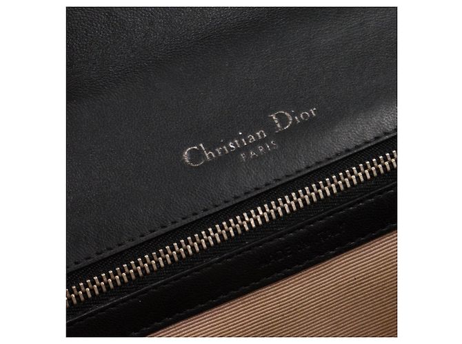 DIOR - Borsa a Spalla Diorama in Pelle Liscia Nera Nero - vista 8