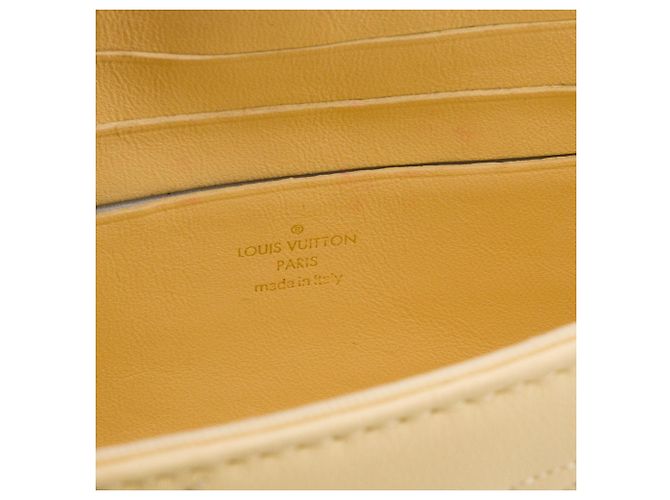 LOUIS VUITTON - Borsa a tracolla Wallet on Strap Louis Vuitton in pelle gialla edizione limitata bubblegram Giallo - vista 7