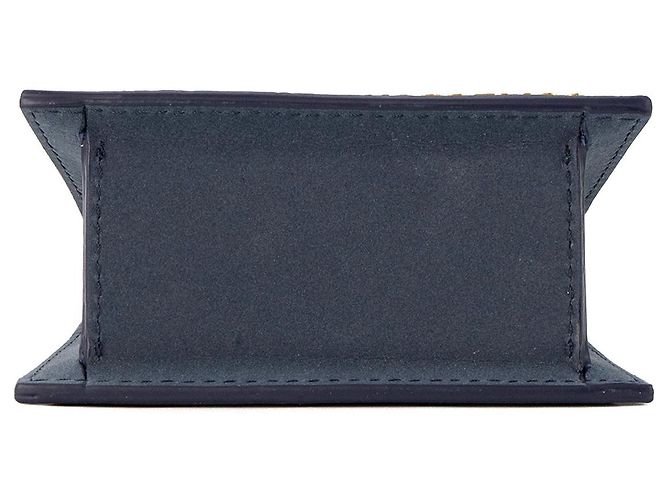JACQUEMUS - Borsa a spalla Le chiquito Jacquemus in nubuck blu - vista 4