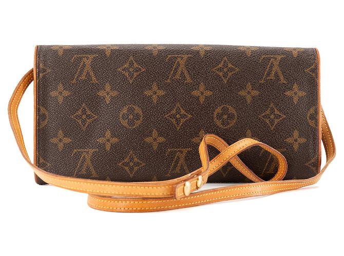 LOUIS VUITTON - Borsa a Spalla Pochette Twin Louis Vuitton in Tela Monogramma Vintage - vista 3