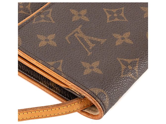 LOUIS VUITTON - Borsa a Spalla Pochette Twin Louis Vuitton in Tela Monogramma Vintage - vista 5