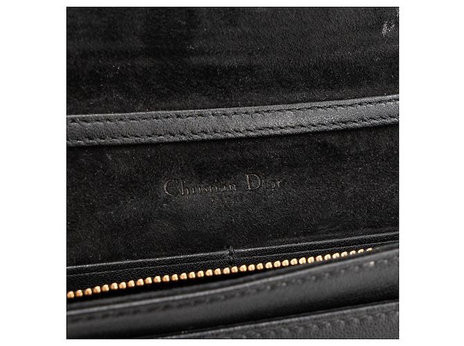 DIOR - Borsa a Spalla Diorama in Pelle Nera Liscia Nero - vista 5