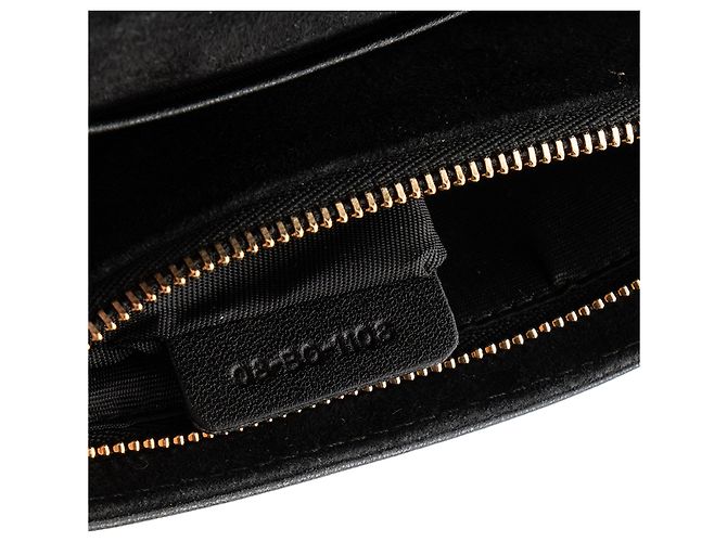 DIOR - Borsa a Spalla Diorama in Pelle Nera Liscia Nero - vista 8