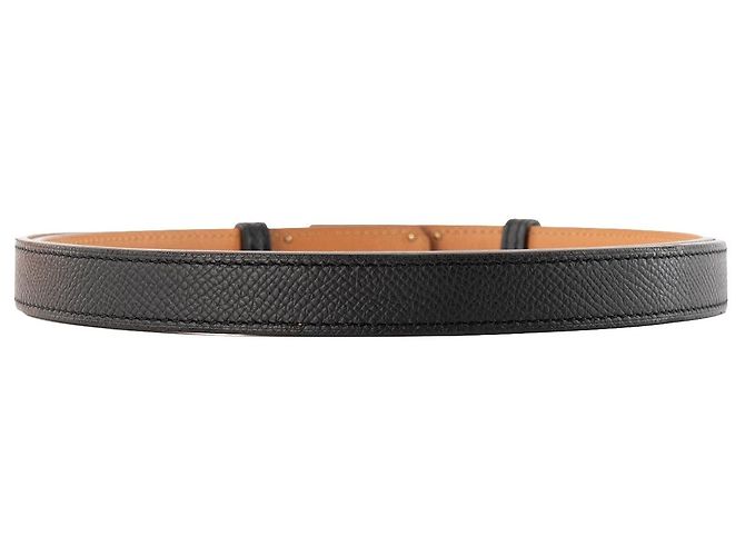 HERMÈS - Kelly Gürtel 18 Hermès aus schwarzem Epsom-Leder - Ansicht 3