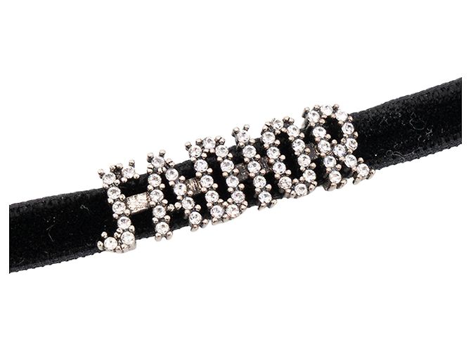 DIOR - Collana Choker J'Adior in Velluto Nero - vista 2