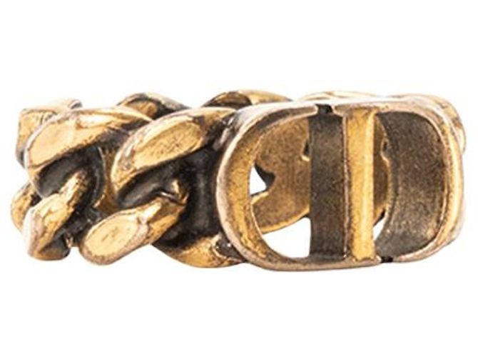 DIOR - Anello 30 Montaigne Dior in maglie di metallo dorato (T52) D'oro - vista 2