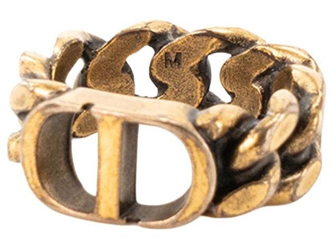 DIOR - Anello 30 Montaigne Dior in maglie di metallo dorato (T52) D'oro - vista 4