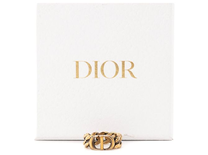 DIOR - Anello 30 Montaigne Dior in maglie di metallo dorato (T52) D'oro - vista 5