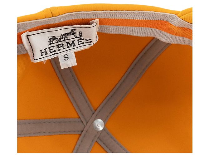 HERMÈS - Hermès Gelbe Canvas-Cap (S) - Ansicht 5