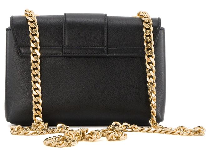 Céline CELINE - Mini Borsa a Spalla Victoire in Pelle Grana Nera Nero - vista 3