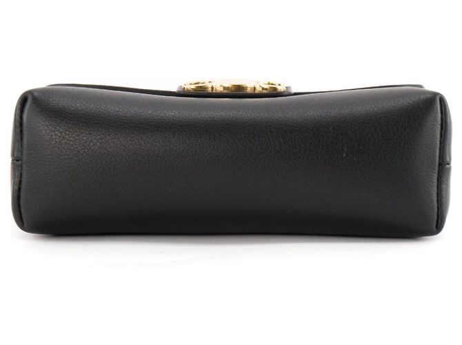 Céline CELINE - Mini Borsa a Spalla Victoire in Pelle Grana Nera Nero - vista 5