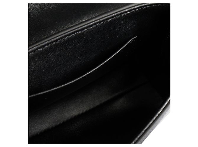 Céline CELINE - Mini Borsa a Spalla Victoire in Pelle Grana Nera Nero - vista 7