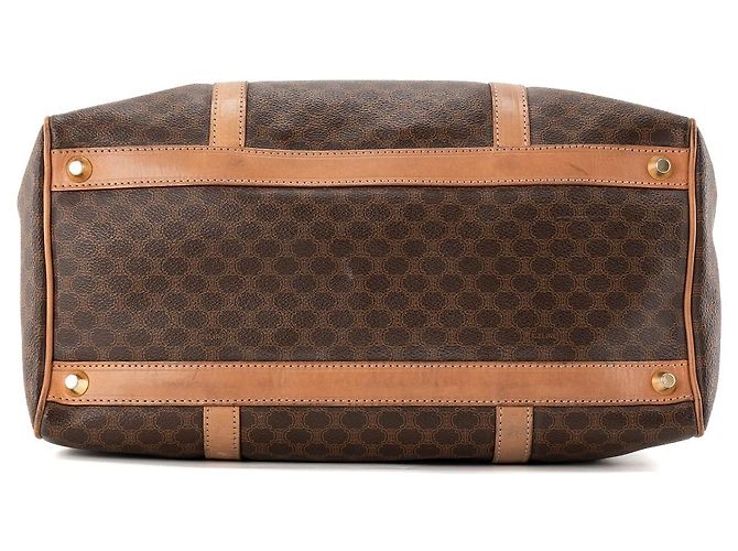 Céline CELINE - Bolso Boston 35 en lona monogramada vintage Castaño - vista 4