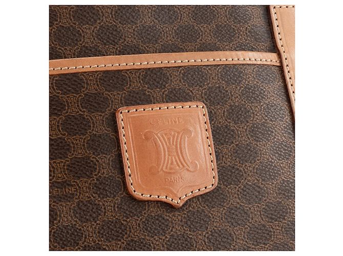 Céline CELINE - Bolso Boston 35 en lona monogramada vintage Castaño - vista 5