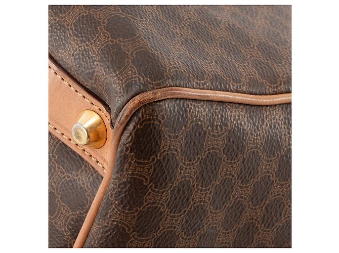 Céline CELINE - Bolso Boston 35 en lona monogramada vintage Castaño - vista 8