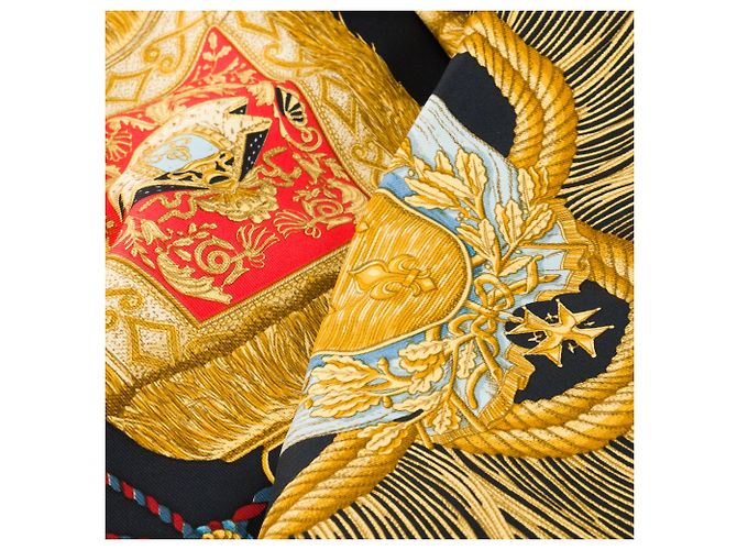HERMÈS - Foulard in Seta Multicolore Poste e Cavalleria Hermès 90 cm - vista 5