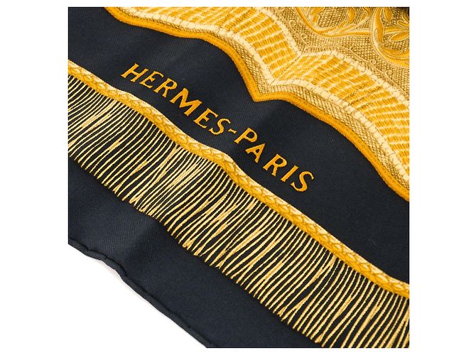HERMÈS - Foulard in Seta Multicolore Poste e Cavalleria Hermès 90 cm - vista 6
