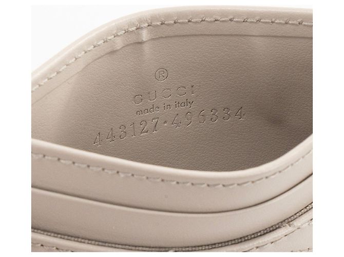 GUCCI - Tarjetero Marmont Gucci de cuero liso gris - vista 7