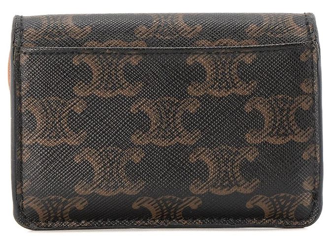 Céline CELINE - Triomphe Kartenhalter Celine aus beschichtetem Monogramm-Canvas Braun - Ansicht 3