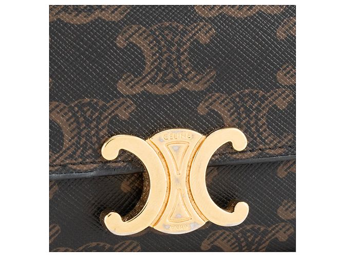 Céline CELINE - Triomphe Kartenhalter Celine aus beschichtetem Monogramm-Canvas Braun - Ansicht 5