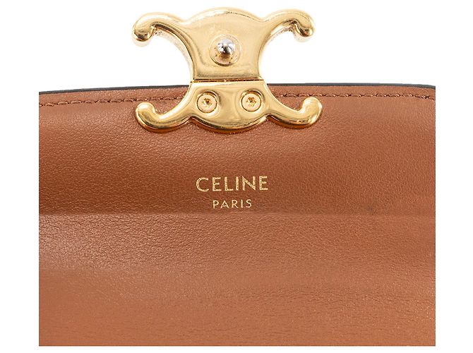 Céline CELINE - Triomphe Kartenhalter Celine aus beschichtetem Monogramm-Canvas Braun - Ansicht 7