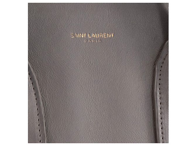 SAINT LAURENT - Sac de Jour Small Saint Laurent in pelle grigia Grigio - vista 5