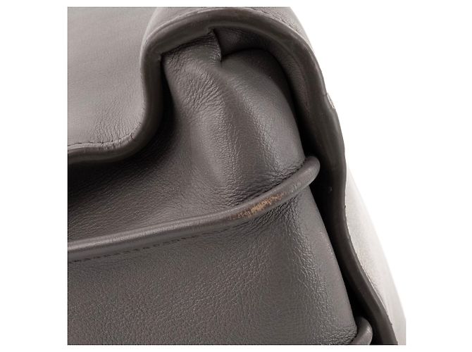 SAINT LAURENT - Sac de Jour Small Saint Laurent in pelle grigia Grigio - vista 6
