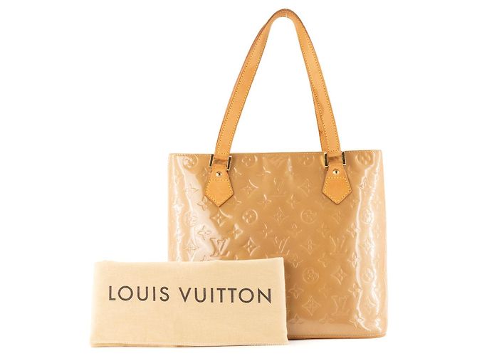 LOUIS VUITTON - Borsa Houston Louis Vuitton in pelle verniciata senape Giallo - vista 10