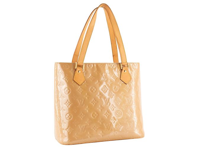 LOUIS VUITTON - Borsa Houston Louis Vuitton in pelle verniciata senape Giallo - vista 2