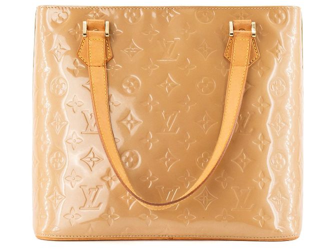LOUIS VUITTON - Borsa Houston Louis Vuitton in pelle verniciata senape Giallo - vista 3