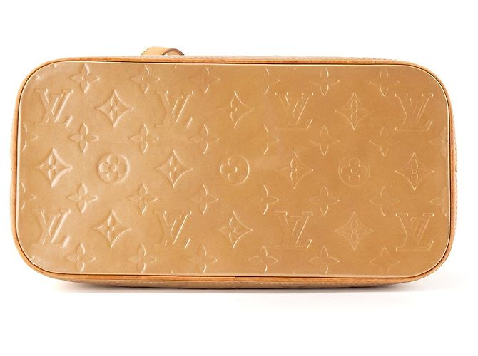 LOUIS VUITTON - Borsa Houston Louis Vuitton in pelle verniciata senape Giallo - vista 4