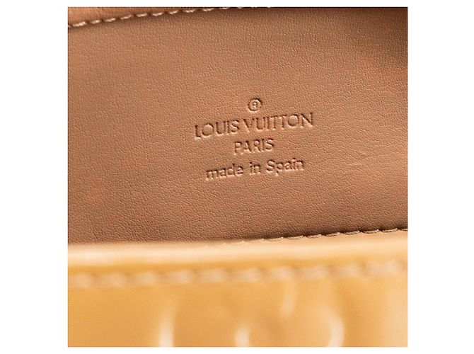 LOUIS VUITTON - Borsa Houston Louis Vuitton in pelle verniciata senape Giallo - vista 8
