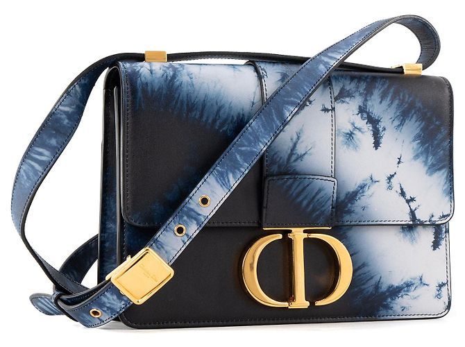 DIOR - Borsa a tracolla 30 Montaigne Dior in pelle blu degradé edizione limitata Blu navy - vista 2