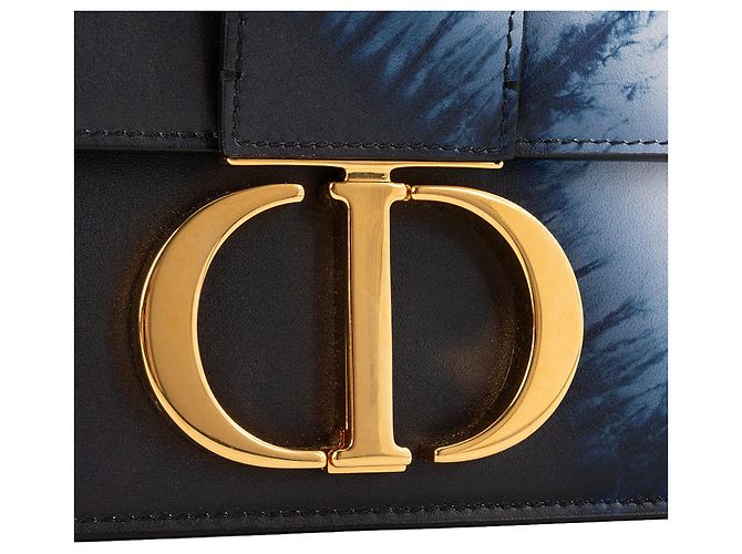 DIOR - Borsa a tracolla 30 Montaigne Dior in pelle blu degradé edizione limitata Blu navy - vista 5