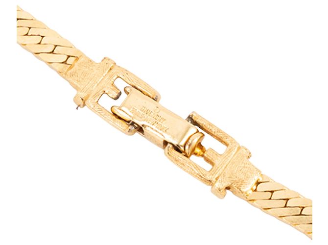 GIVENCHY - Collana a maglie piatte Givenchy in metallo dorato D'oro - vista 4
