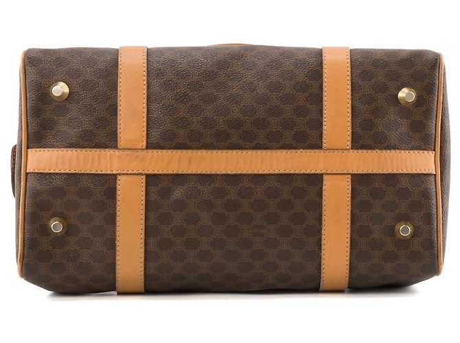 Céline CELINE - Boston Macadam Handtasche aus vintage braunem Monogramm-Canvas - Ansicht 4