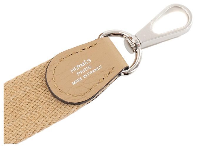 HERMÈS - Borsa a Spalla Evelyne 16 Amazone in Pelle Clemence Polvere Beige - vista 6