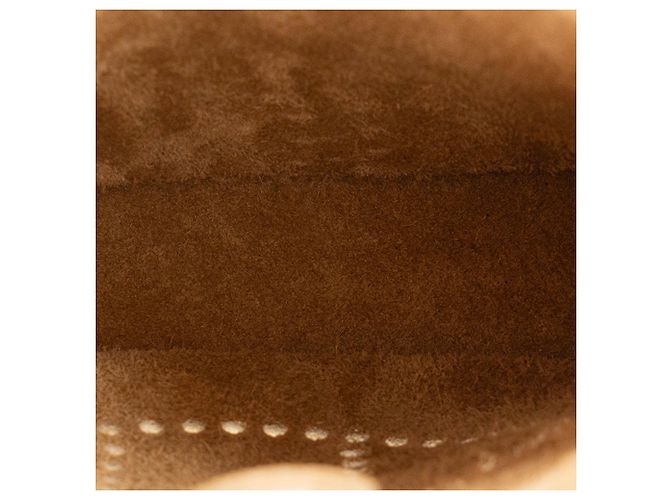 HERMÈS - Borsa a Spalla Evelyne 16 Amazone in Pelle Clemence Polvere Beige - vista 7