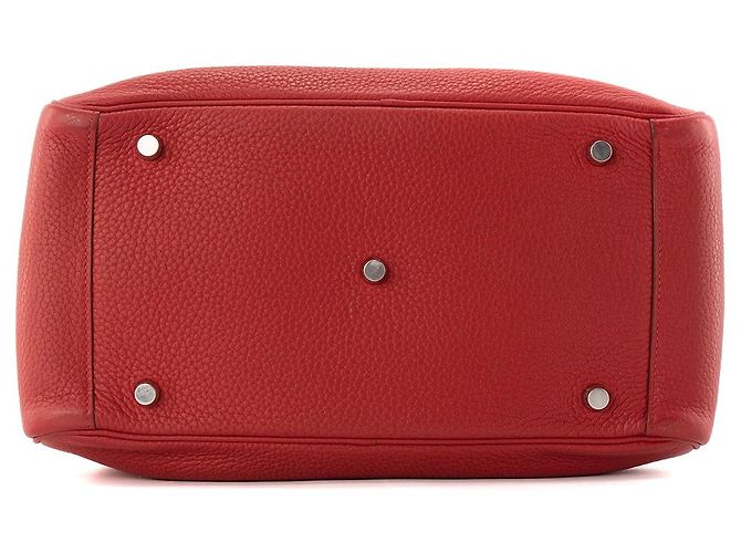 HERMÈS - Borsa a Spalla Lindy 30 in Pelle Togo Rossa Rosso - vista 4