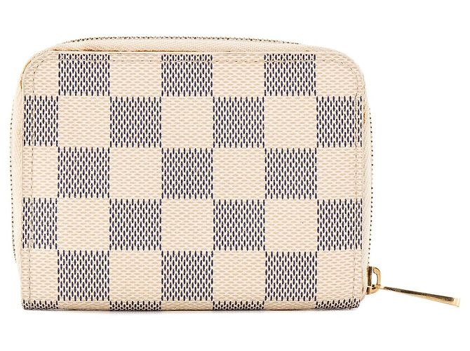 LOUIS VUITTON - Zippy Geldbörse Louis Vuitton aus Damier Azur Canvas Beige - Ansicht 3
